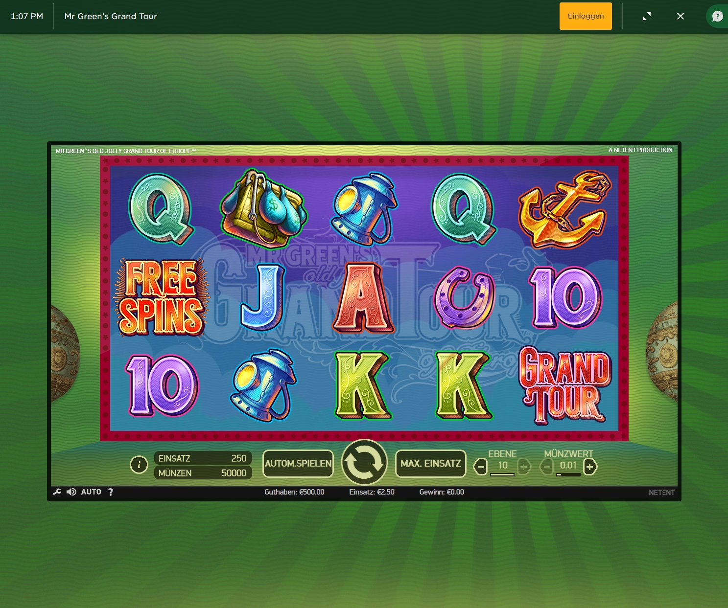 Spiele Mr. GreenS Grand Tour Slots - Video Slots Online Spiele Mr. GreenS Grand Tour Slots - Video Slots Online