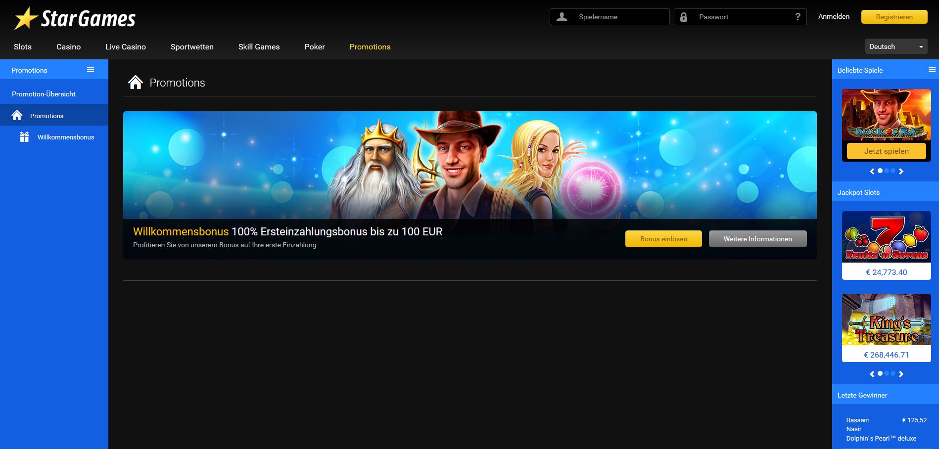Stargames Startguthaben Stargames Startguthaben