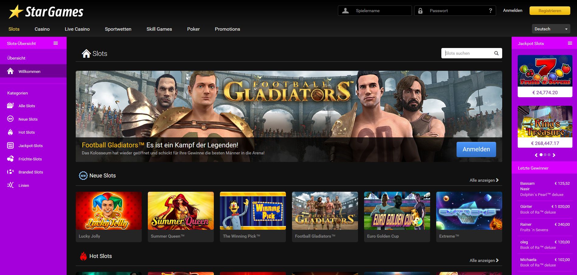 Stargames Startguthaben Stargames Startguthaben