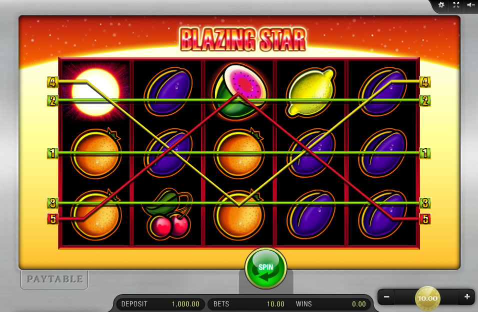 Blazing Star Slot Machine Blazing Star Slot Machine